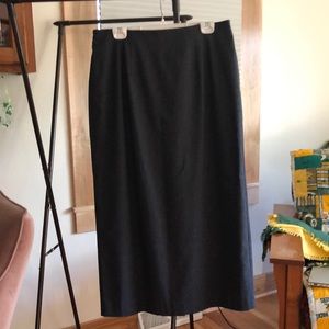 Ladies Black and Gray finely patterned Maxi Skirt by David Brooks. SZ 16